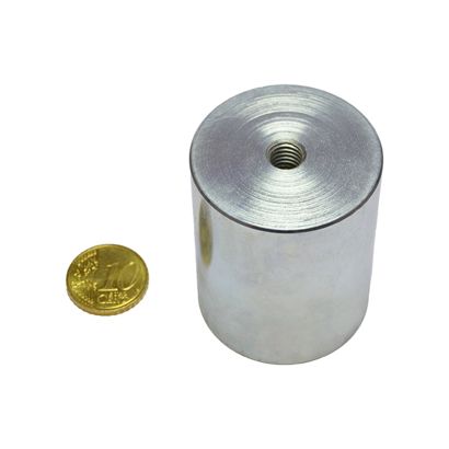 Tyčový přídržný magnet AlNiCo s vnitřním závitem 40 mm | null