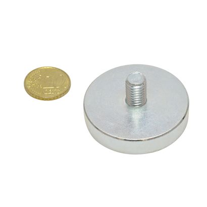 Neodymové hrncové magnety se závitem 40 mm | M8x12 mm
