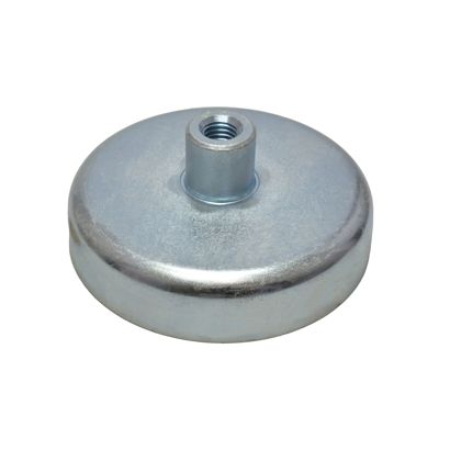 Feritové hrncové magnety se závitovým pouzdrem 50 mm | 18.5 mm | Ferit|Ušlechtilá ocel 