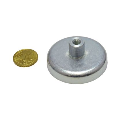 Ferrite pot magnets with socket screw 47 mm | 20,5 mm | null