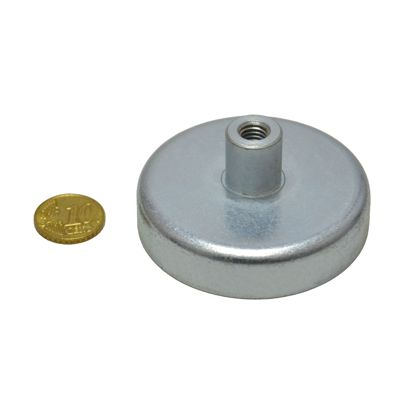 Ferrite pot magnets with socket screw 63 mm | 30 mm | null
