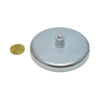 Ferrite pot magnets with socket screw 80 mm | 21,5 mm | null