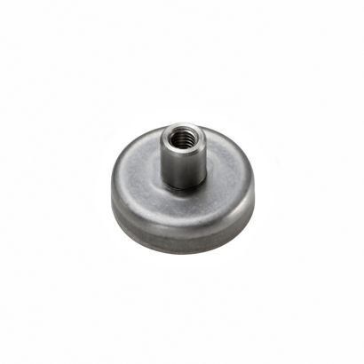 Feritové hrncové magnety se závitovým pouzdrem 25 mm | 16 mm | Ferit|Ušlechtilá ocel 