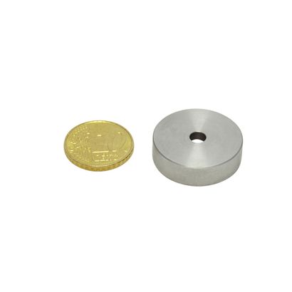 Hrncové magnety SmCo s vnitřním průměrem válce, pouzdro z ušlechtilé oceli 25 mm