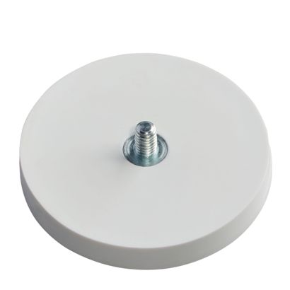 Rubber-coated magnets with thread 43 mm | null | M4x6 mm