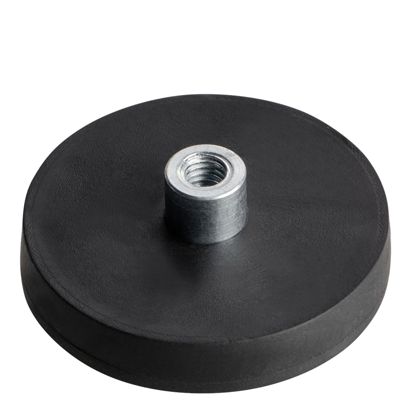 Rubber-coated magnets with socket screw 31 mm | null | M4