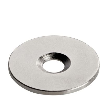 Metal disc with bore and counterbore 23 mm