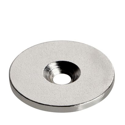 Metal disc with bore and counterbore 34 mm