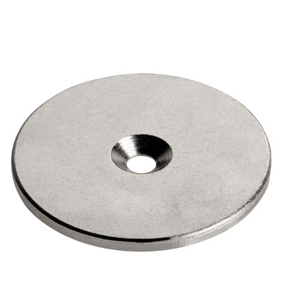Metal disc with bore and counterbore 50 mm