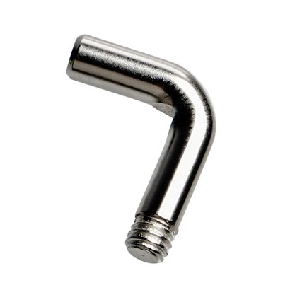 Hák ve tvaru L se závitem M4, 17 x 14 mm 