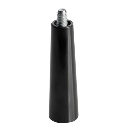 Plastic handle with threaded pin, black M5x7 mm