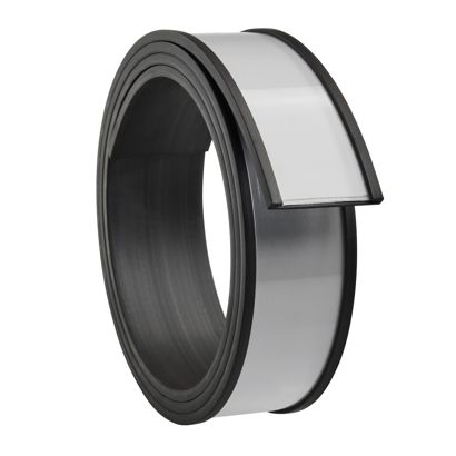 Držák štítků, C profil, magnetický, výřezky 30 mm | 1000 mm | nesamolepicí 