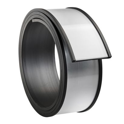 Držák štítků, C profil, magnetický, výřezky 40 mm | 1000 mm | nesamolepicí 