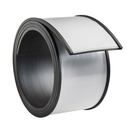 Držák štítků, C profil, magnetický, výřezky 60 mm | 1000 mm | nesamolepicí 
