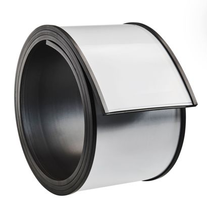 Držák štítků, C profil, magnetický, výřezky 70 mm | 1000 mm | nesamolepicí 