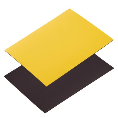 Magnetické štítky popisovací 80 x 100 mm  | žlutá 