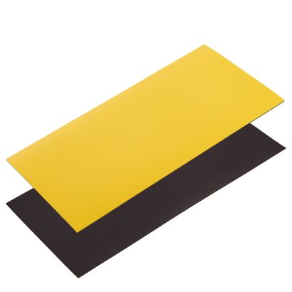 Magnetické štítky popisovací 100 x 200 mm  | žlutá 