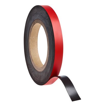 Coloured magnetic tape 15 mm | red  | 10 m | 0.85 mm