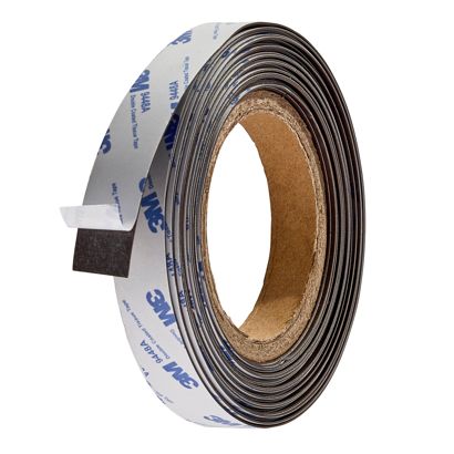 Neodymium magnetic tape, self-adhesive, extra strong 20 mm | 0.5 mm | 100 g/cm² | 10 m