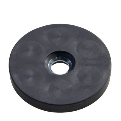 Pogumovaný magnet s otvorem a zapuštěním, Ø 43 mm 