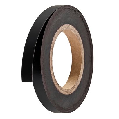 Coloured magnetic tape 15 mm | black  | 10 m | 0.85 mm