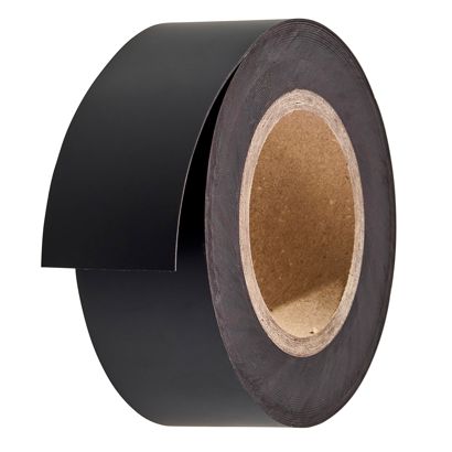 Coloured magnetic tape 50 mm | black  | 10 m | 0.85 mm