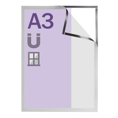 Magnetic frames A3 Window Frame silver 