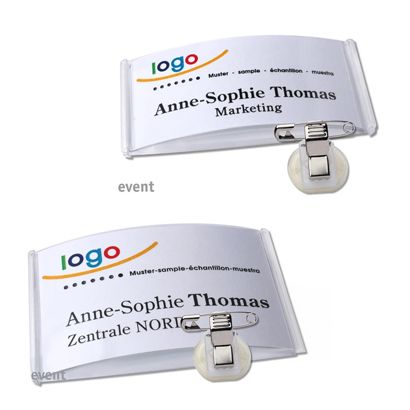 Name badges with clamp event 