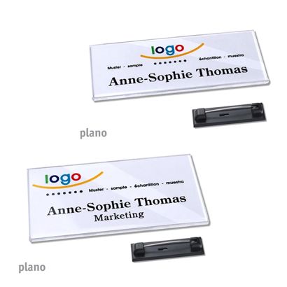 Name badges with pin PLANO 