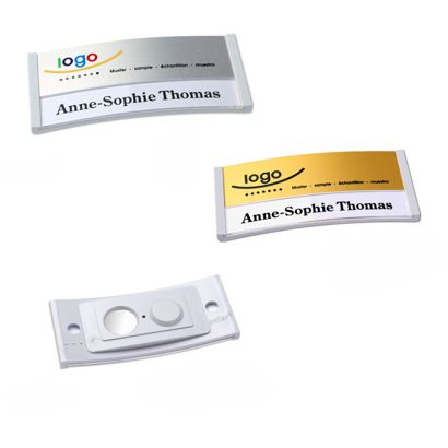 Name badges polar® alu-print magnet 