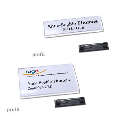 Name badges with pin PROFIL 