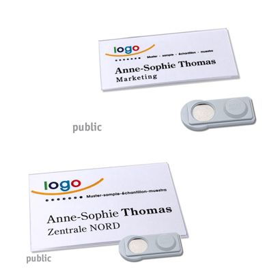 Name badges PUBLIC, magnetic 