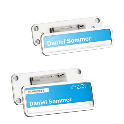 Name badges with pin TEAM 