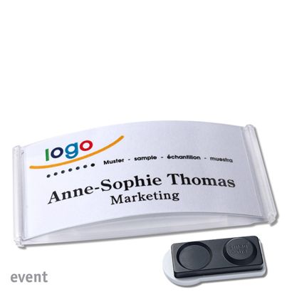 Jmenovky EVENT, magnetické 75 x 37 mm  | Magnet smag®, extra silný 