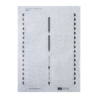 Tiskový arch, blanko  Aluline-plus 16, 68 x 15,75 mm 