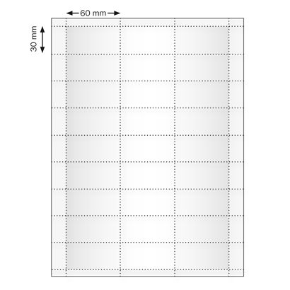 Print sheets, blank Urban 30, 60 x 30 mm