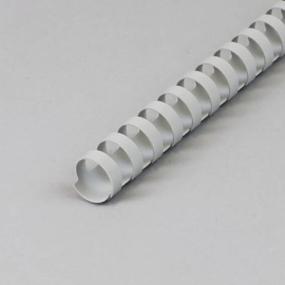 Plastový knižní hřbet A4, kulatý 19 mm | šedá 