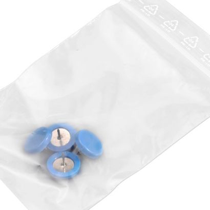 Připínáčky, 15 mm modrá  | 4 kusy v zip sáčku 
