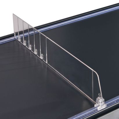 Rozdělovač do zásuvek „Flexible“ bez zarážky, transparentní 60 mm | 335 mm