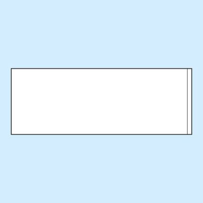 Adhesive label pockets, short edge open 44 x 120 mm 