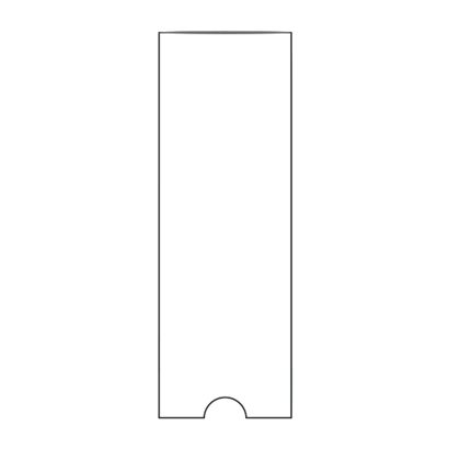 Adhesive label pockets, short edge open 35 x 102 mm 
