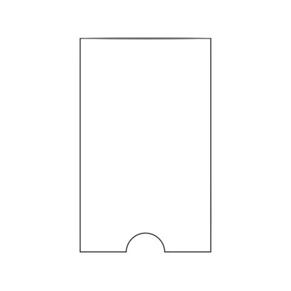 Samolepicí informační kapsy, úzká strana otevřená 46 x 75 mm