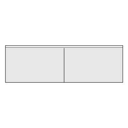 Double business card pockets, self-adhesive, soft-PVC, 190 x 60 mm, 2 pockets 