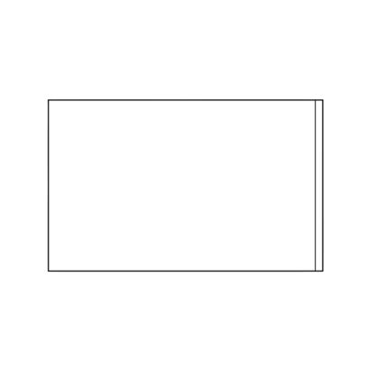 Adhesive label pockets, short edge open 40 x 64 mm