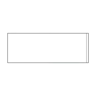 Adhesive label pockets, short edge open 44 x 120 mm