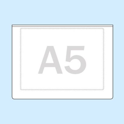 Čtvercové kapsy, samolepicí A5  | Široká strana  | s výškou plnění  | PP 