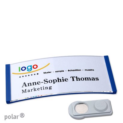 Name badges polar® quick-print magnet smag® Magnet | null | 74 x 34 mm