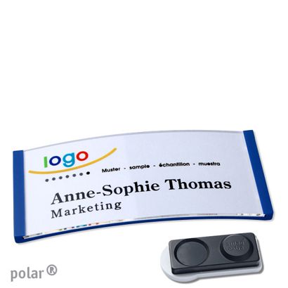Name badges polar® quick-print magnet smag® magnet, extra strong | null | 74 x 34 mm