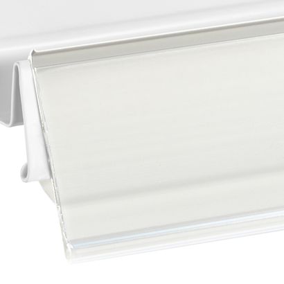 Regálová lišta LS pro regály Linde, Storebest a Tegometall bílá | 1.320 mm