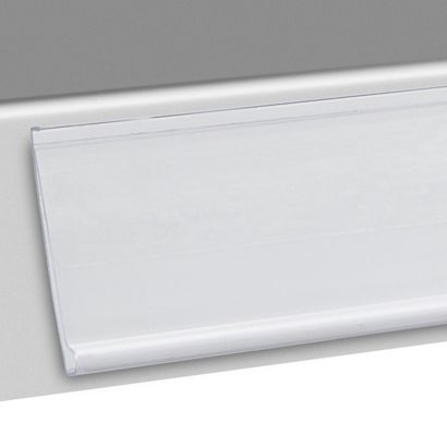 Regálová lišta DBR, samolepicí 24 mm | 1000 mm | transparentní provedení  | k nalepení (standardní lepicí páska) 